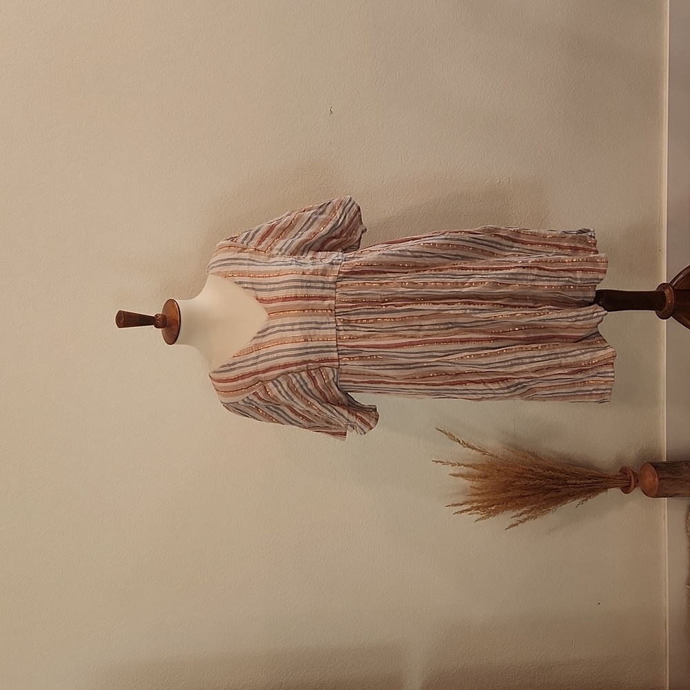 Garnet Hill Organic Cotton Striped Dress